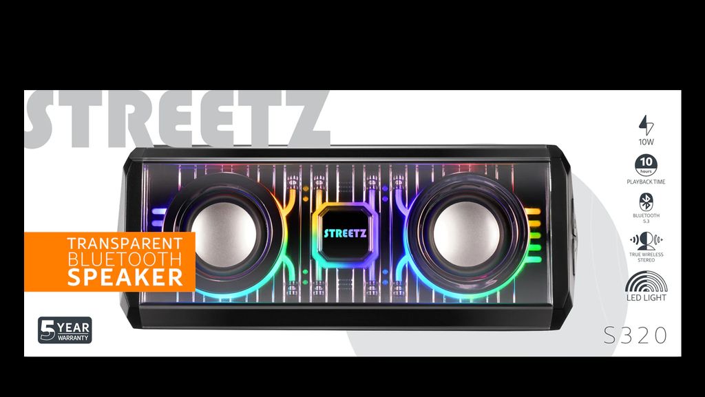 Bluetooth-højttaler med TWS og LED-lyseffekter, 10 W