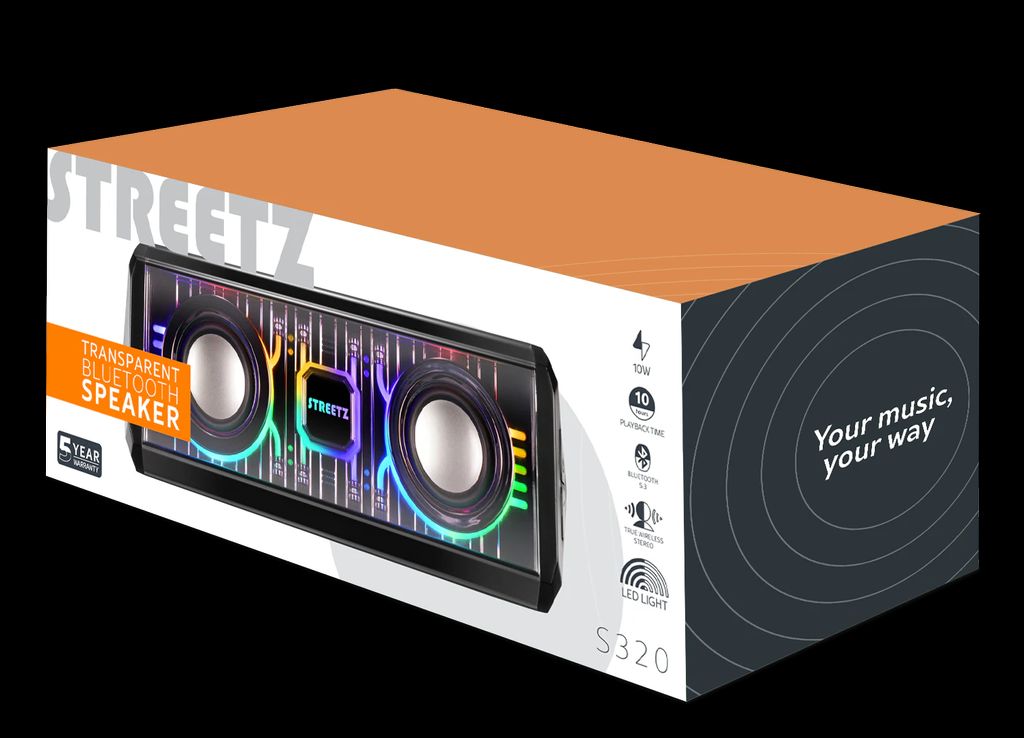 Bluetooth-højttaler med TWS og LED-lyseffekter, 10 W