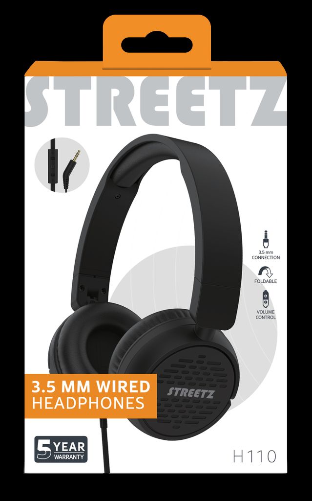 Streetz H110 kuulokkeet korvakuulokkeet 3,5 mm – musta
