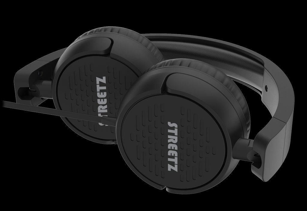 Streetz HC210 -kuulokkeet, mikrofoni, äänenvoimakkuuden säätö, USB-C - musta