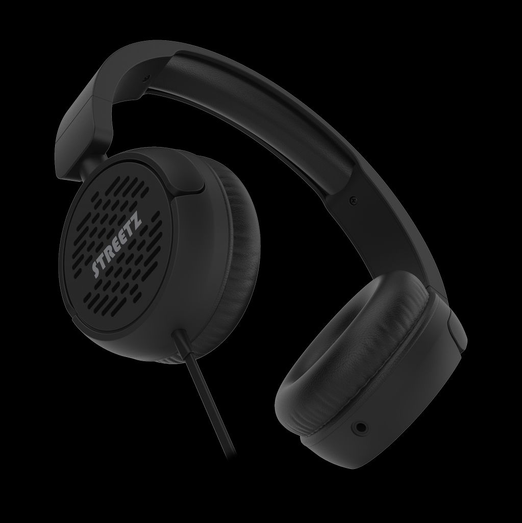 Streetz HC210 -kuulokkeet, mikrofoni, äänenvoimakkuuden säätö, USB-C - musta
