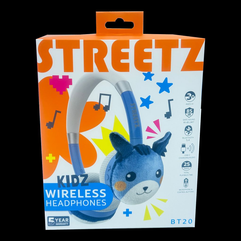 Streetz Bluetooth-kuulokkeet lapsille mikrofonilla – Sininen