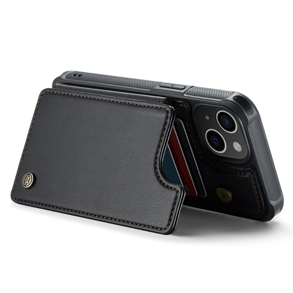 CASEME iPhone 15 Plus Kuori 5 Korttipaikka - Musta
