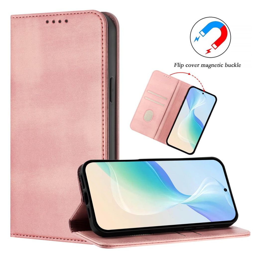 Xiaomi 15T Wallet Cover with RFID Blocking - Pink