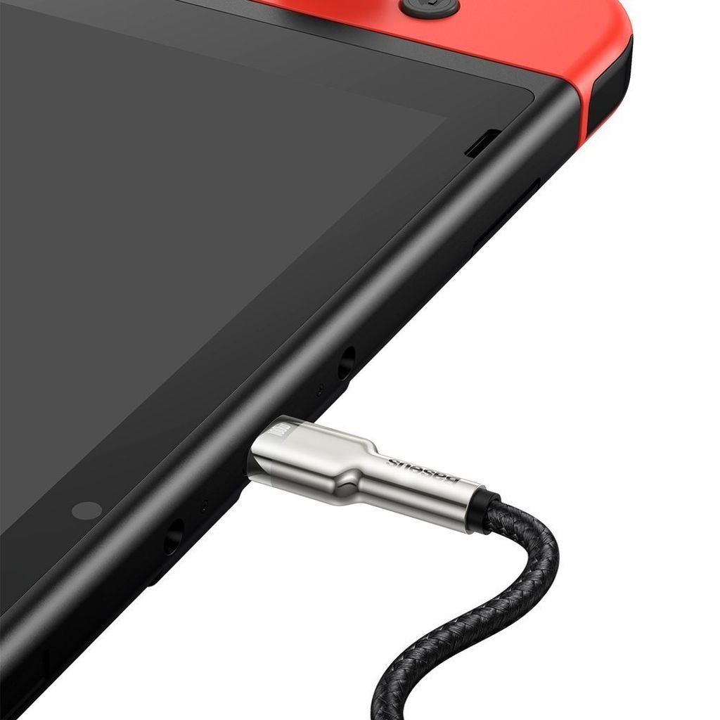 Baseus Cafule Series Metal Data USB-C / USB-C PD QC SCP 100W kabel 1 m sort