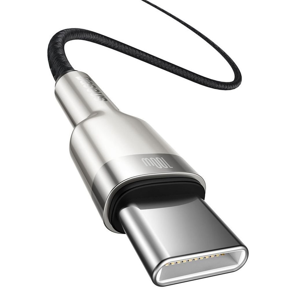 Baseus Cafule Series Metal USB-C / USB-C kabel 100W 2m svart