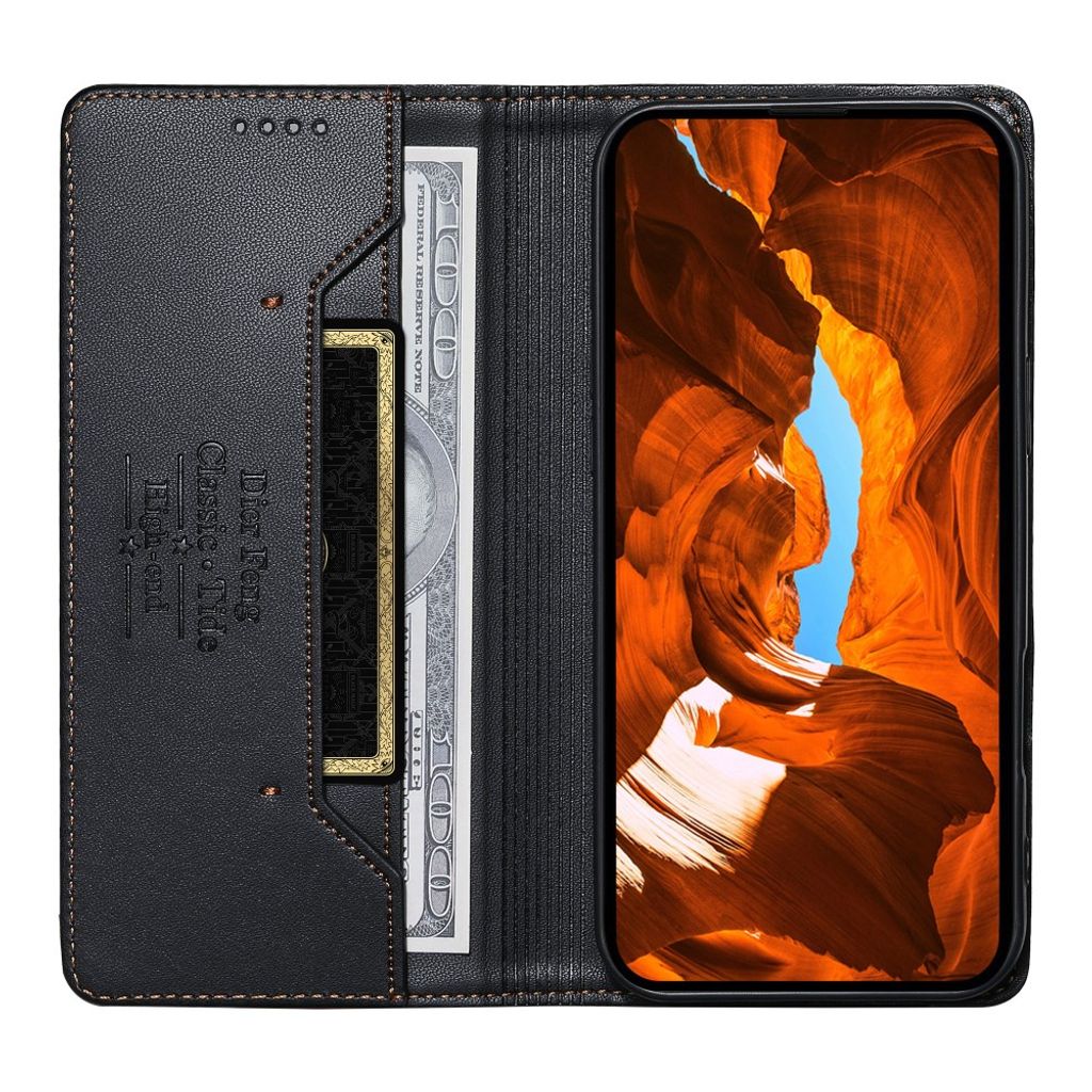 DIERFENG Xiaomi Poco C85x 5G/Redmi A7 Pro Plånboksfodral RFID Blocking - Svart