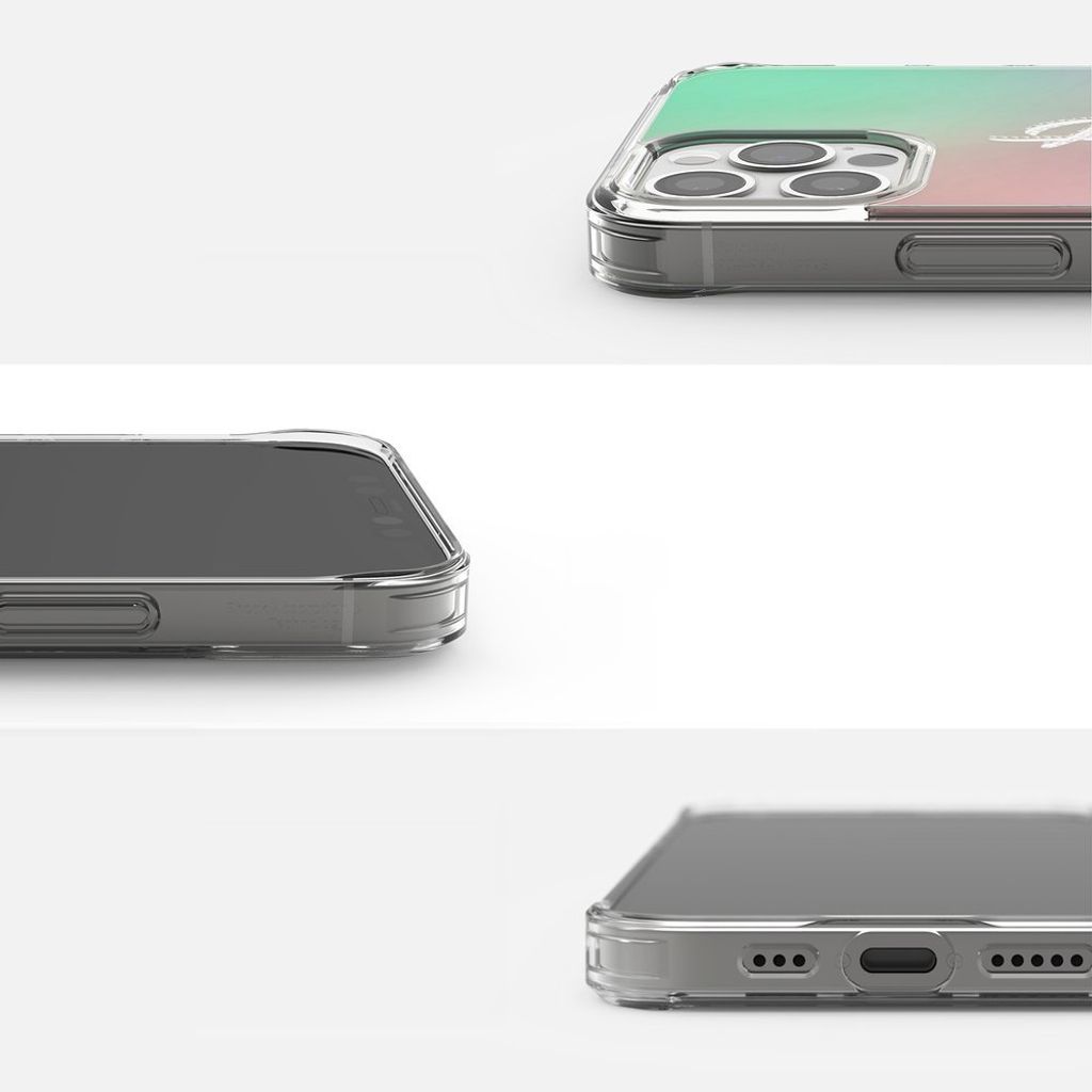 Ringke Fusion Cover til iPhone 12 Pro Max - Lyserød/Grøn