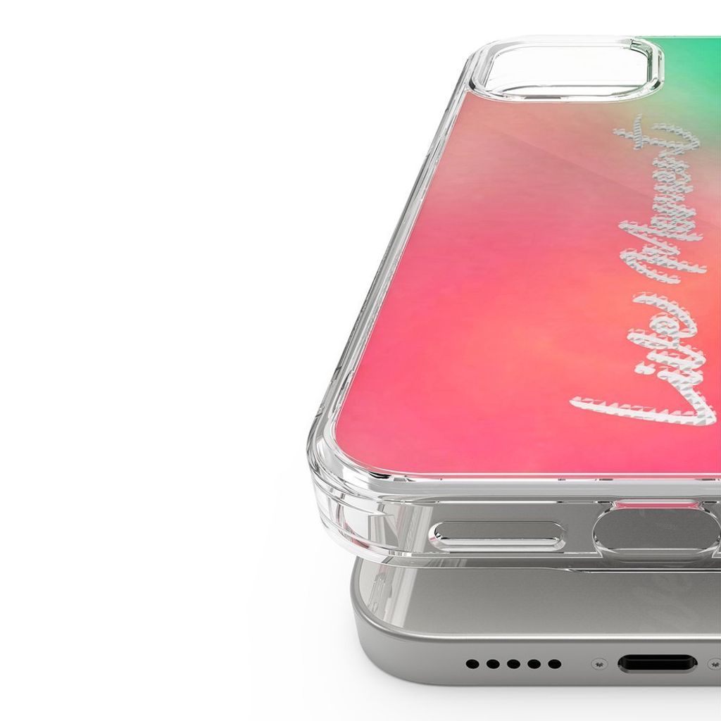 Ringke Fusion Cover til iPhone 12 Pro Max - Lyserød/Grøn