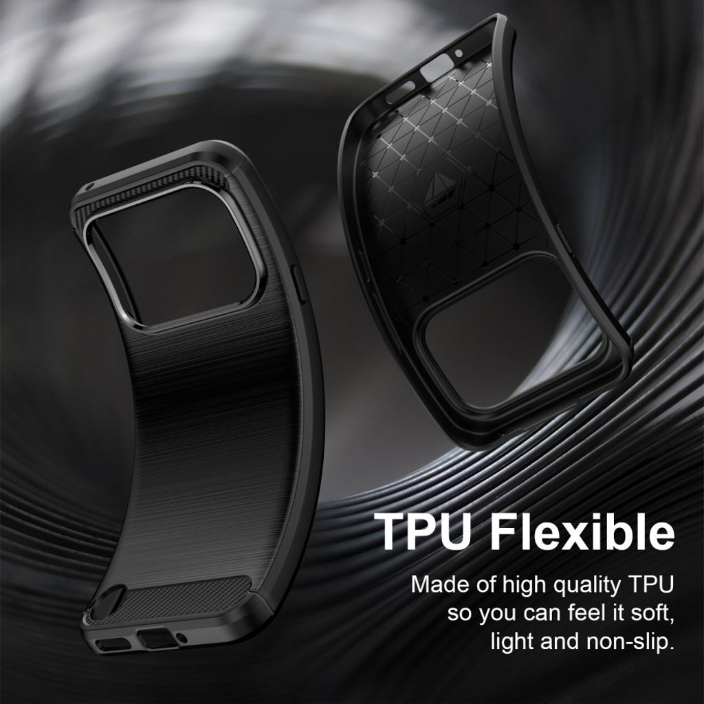 Nothing Phone (4a) Pro Deksel Karbonfibertekstur Børstet - Svart