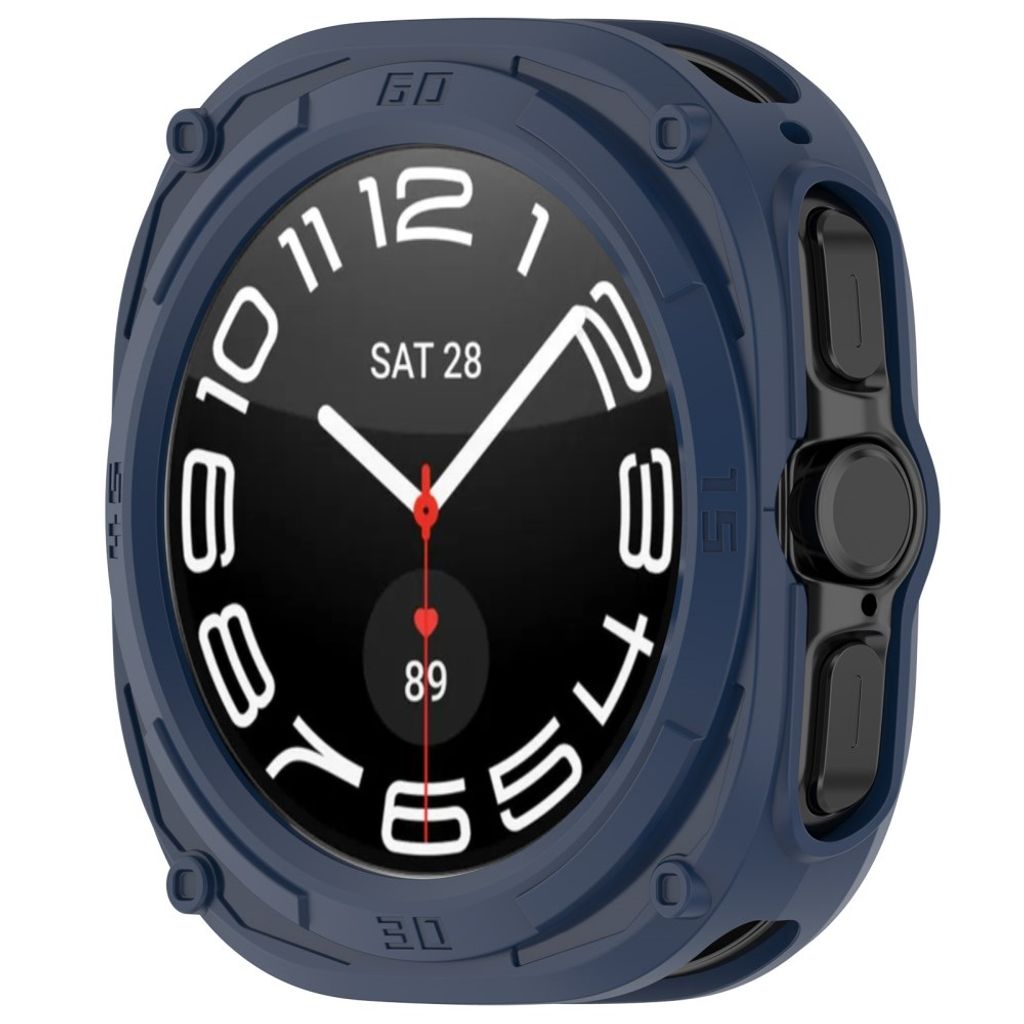 Samsung Galaxy Watch Ultra2 47mm Armor Mecha Støtsikkert Deksel - Mørkblå