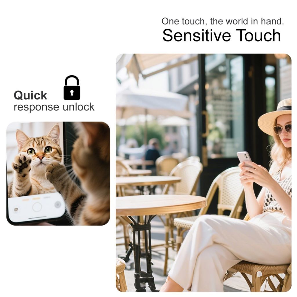 IMAK iPhone Fold -näytönsuoja karkaistusta lasista - läpinäkyvä