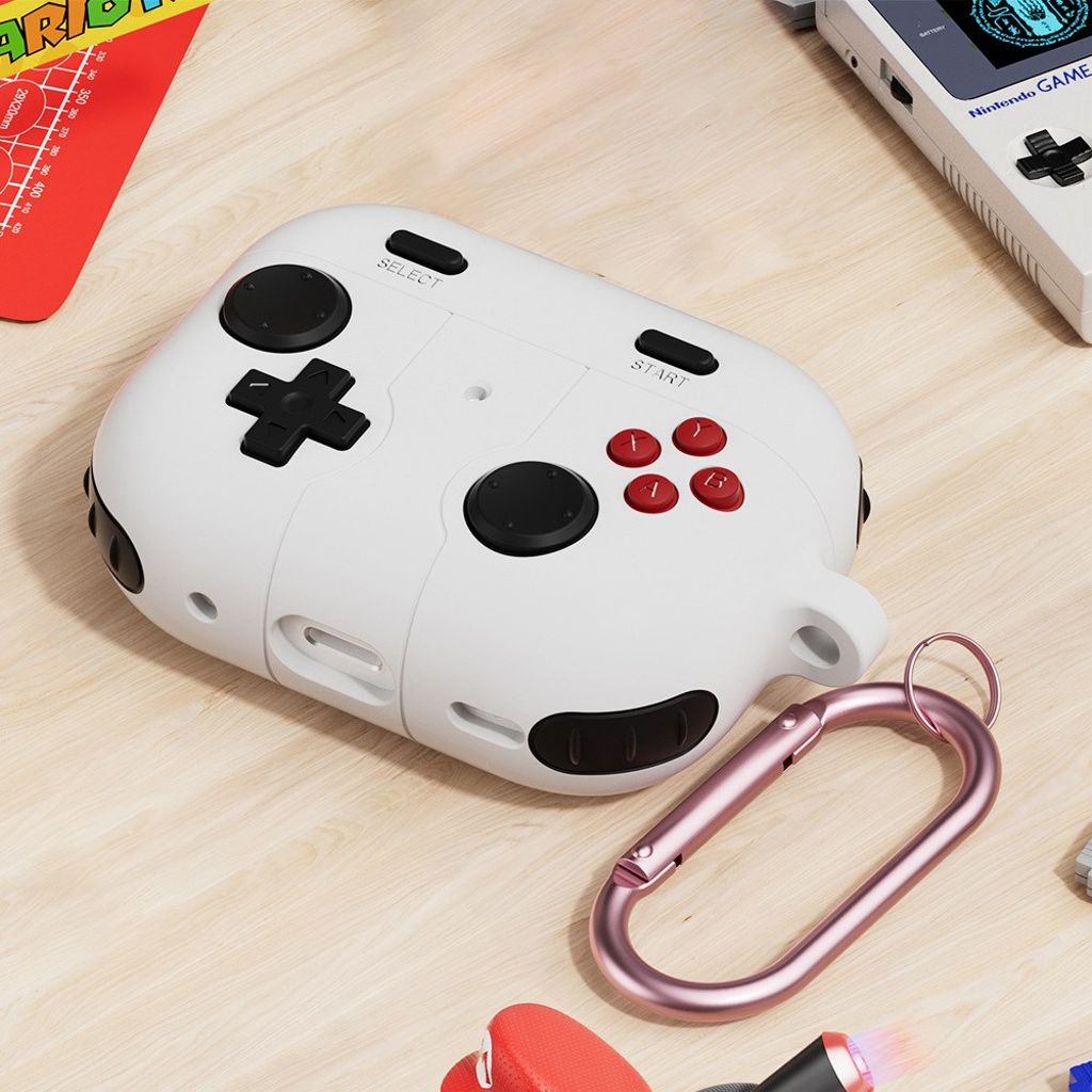 Apple AirPods Pro 3 Etui til Spilkonsol - Hvid/Sort