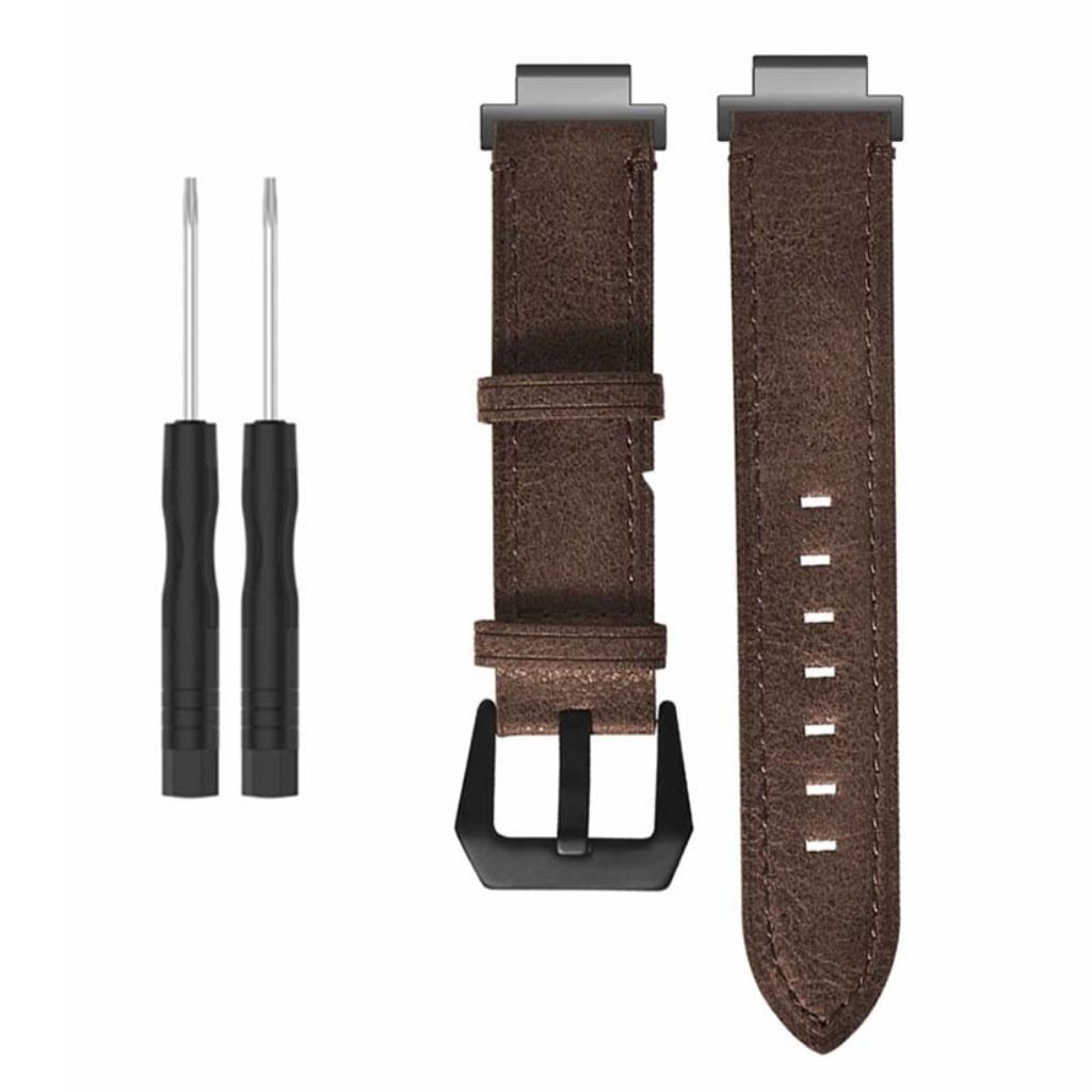 Garmin Forerunner 220/230/235/620/630/735X Klokkereim i PU-skinn - Brun