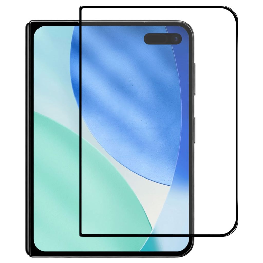 NORTHJO iPhonen taittuva näytönsuoja 0,3 mm alumiini-silikonilasi, 2 kpl pakkaus