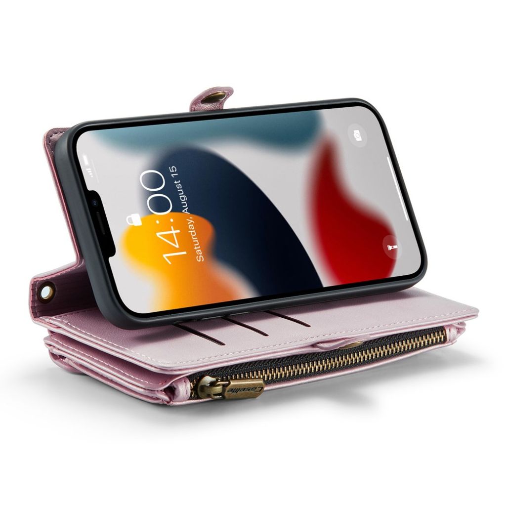 CASEME iPhone 13 Pro Max Lompakkokotelo Korttipaikoilla – Vaaleanpunainen