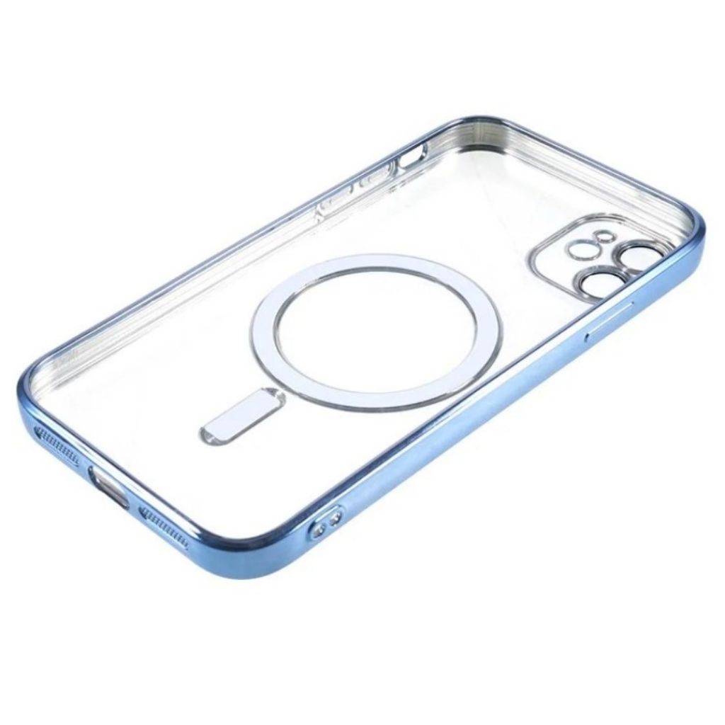 iPhone 11 MagSafe-yhteensopiva Kuori + Näytönsuoja – Sininen