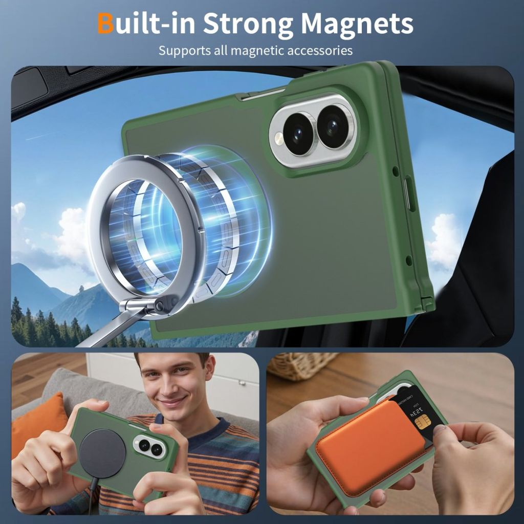Samsung Galaxy Z Fold8 MagSafe cover med akrylbagside - Grøn