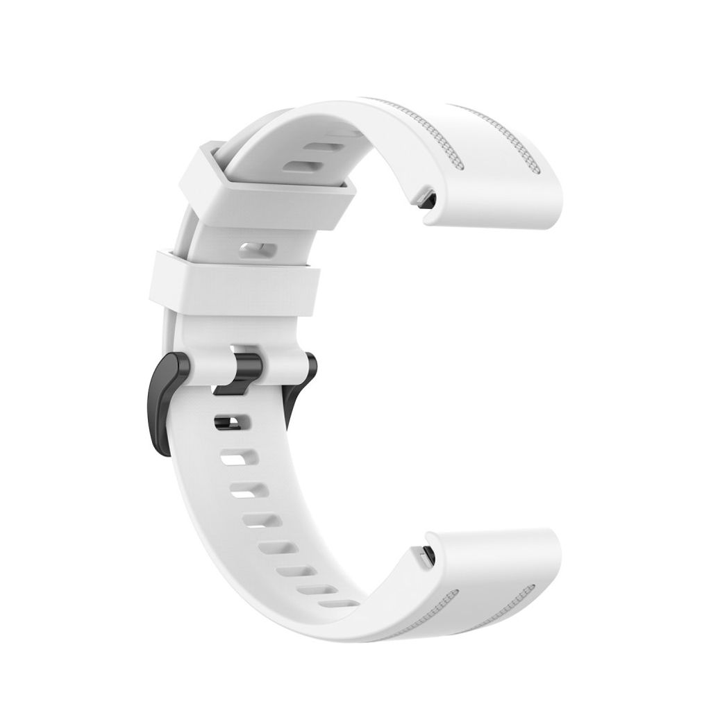 8 Fibbie Cinturino 20 Mm Per Garmin Fenix 7S/6S/Venu/Instinct 2S - Fermaglio Silicone Nero