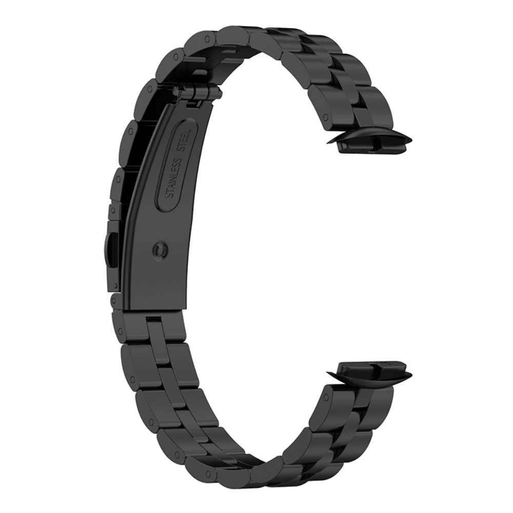 Quick Release Metallarmband i Rostfritt Stål för Fitbit Luxe Svart