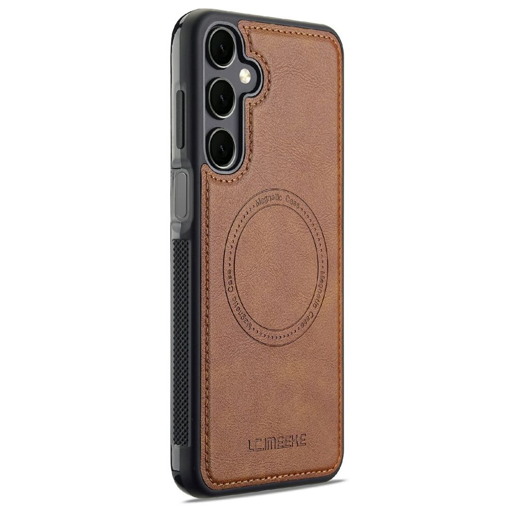LC.IMEEKE Samsung Galaxy A37 5G MagSafe-kompatibelt deksel PU-lær/TPU – Brun