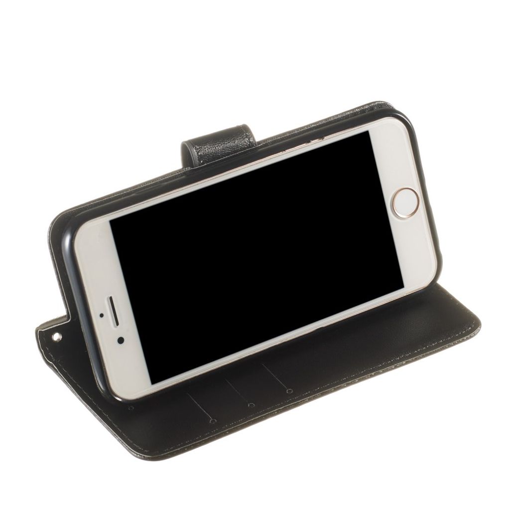 iPhone 6/6s Plånboksfodral med Stativ - Svart