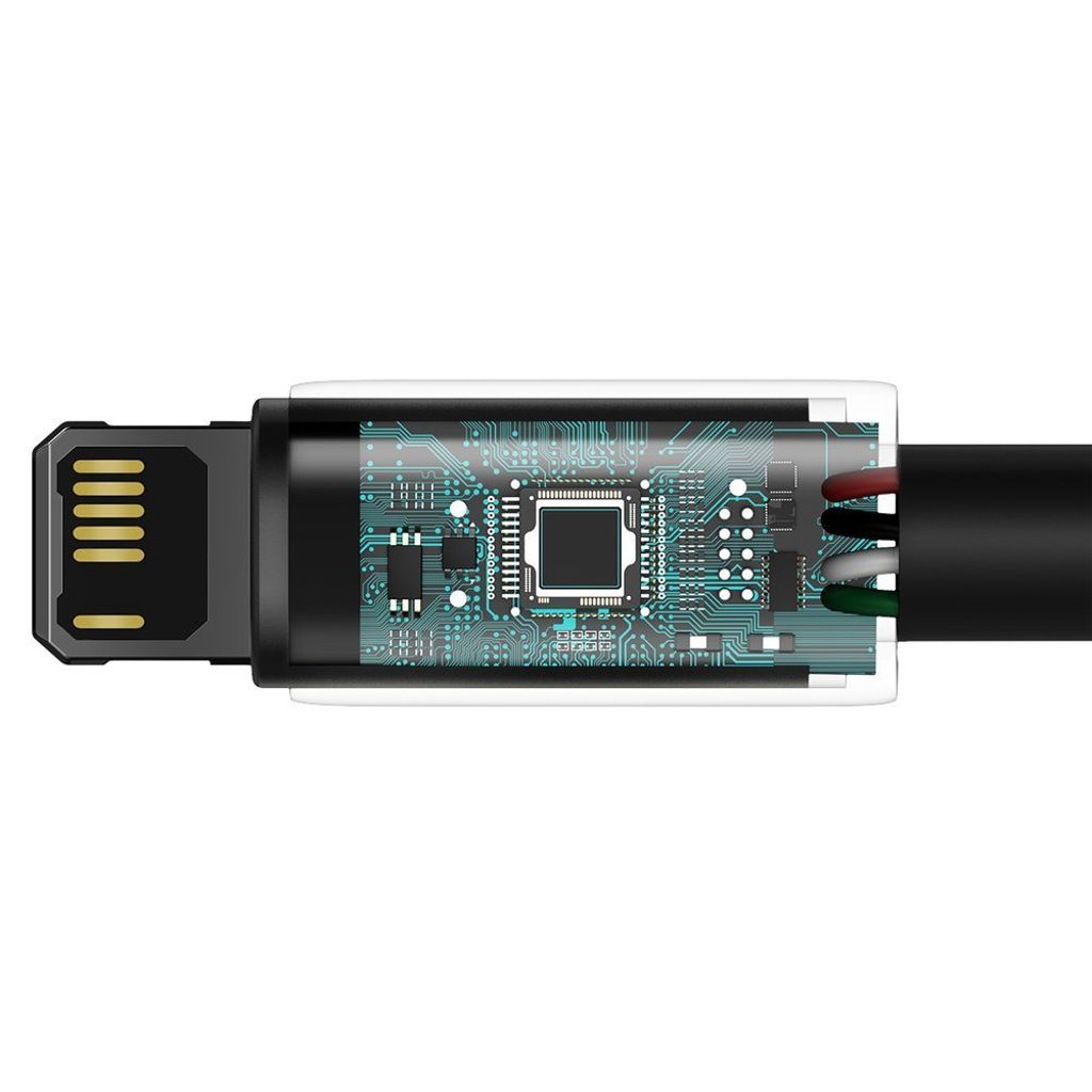 Baseus Tungsten USB til Lightning-kabel 2.4A 2m sort