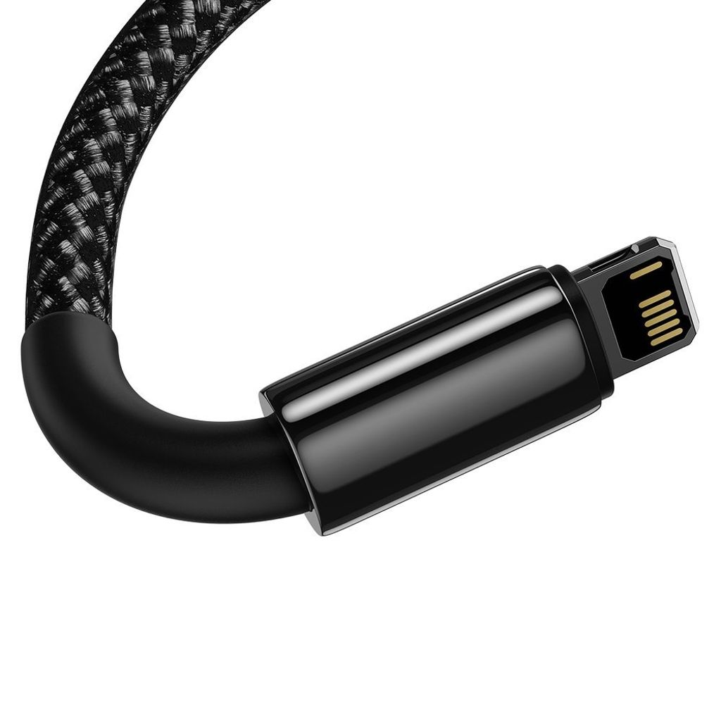 Baseus Tungsten USB til Lightning-kabel 2.4A 2m sort