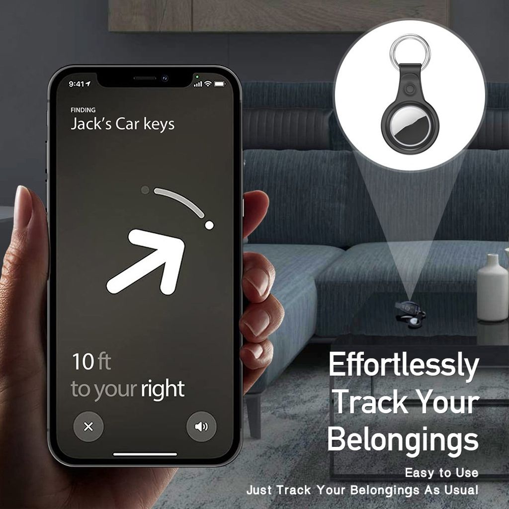 DUX DUCIS Apple AirTag etui 4-pakning med nøkkelring – flerfarget