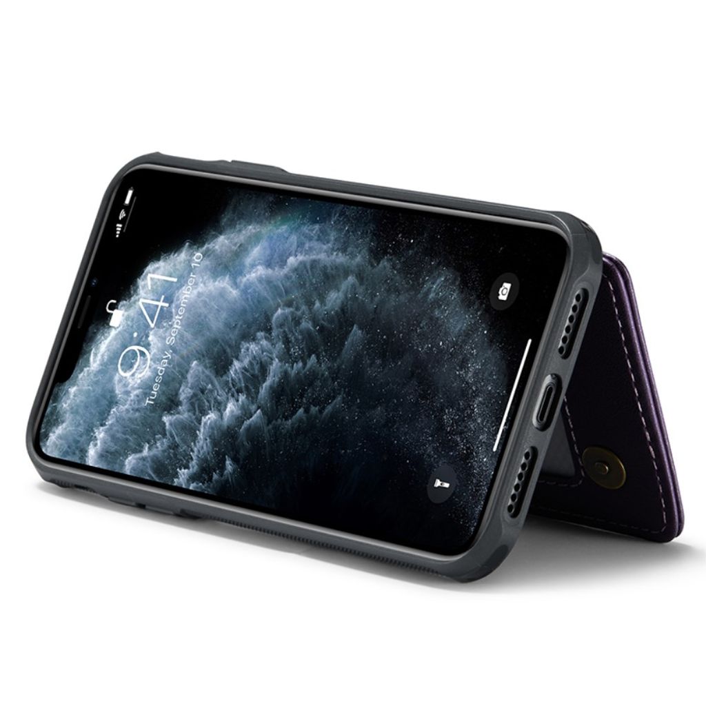 CASEME iPhone 11 Pro Cover med 5 Kortplads - Lilla