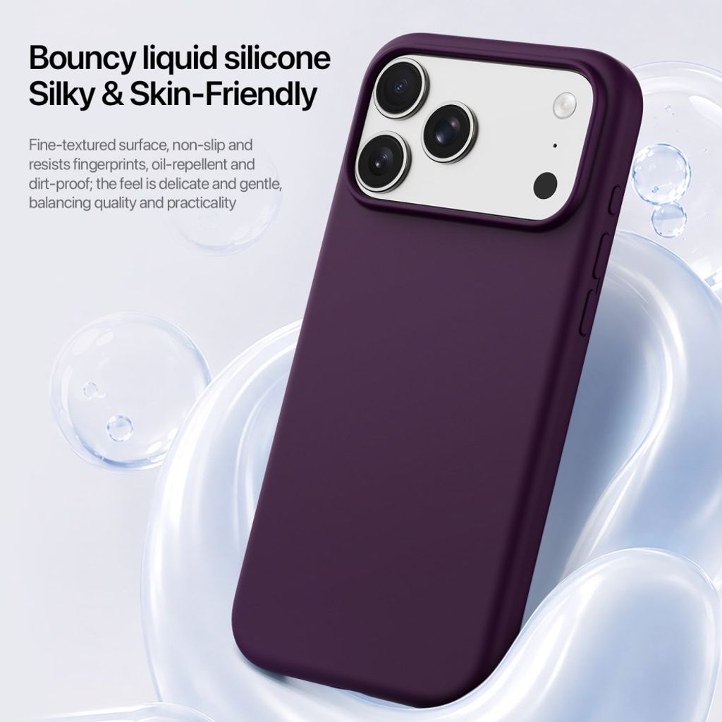 DUX DUCIS iPhone 18 Pro/17 Pro Skal i Silikon - Dark Cherry
