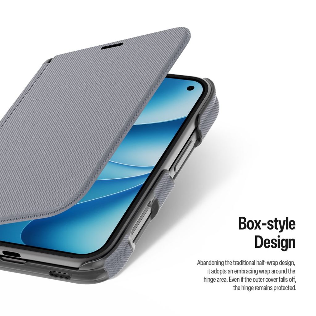 DUX DUCIS iPhone Duo Kotelo korttitaskulla - Harmaa