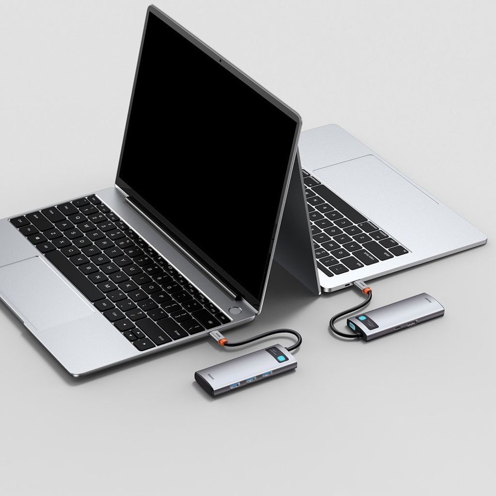 Baseus Metal Gleam Series 5-i-1 USB-C hub med HDMI og hurtiglading
