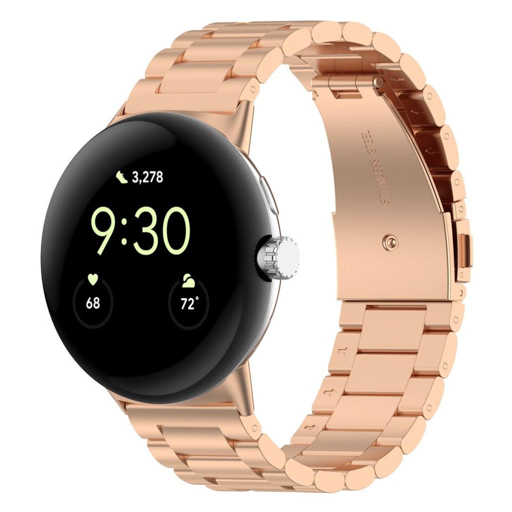 Google Pixel Watch 3 45 mm Kellonranneke Ruostumaton teräs - Ruusu kultaa