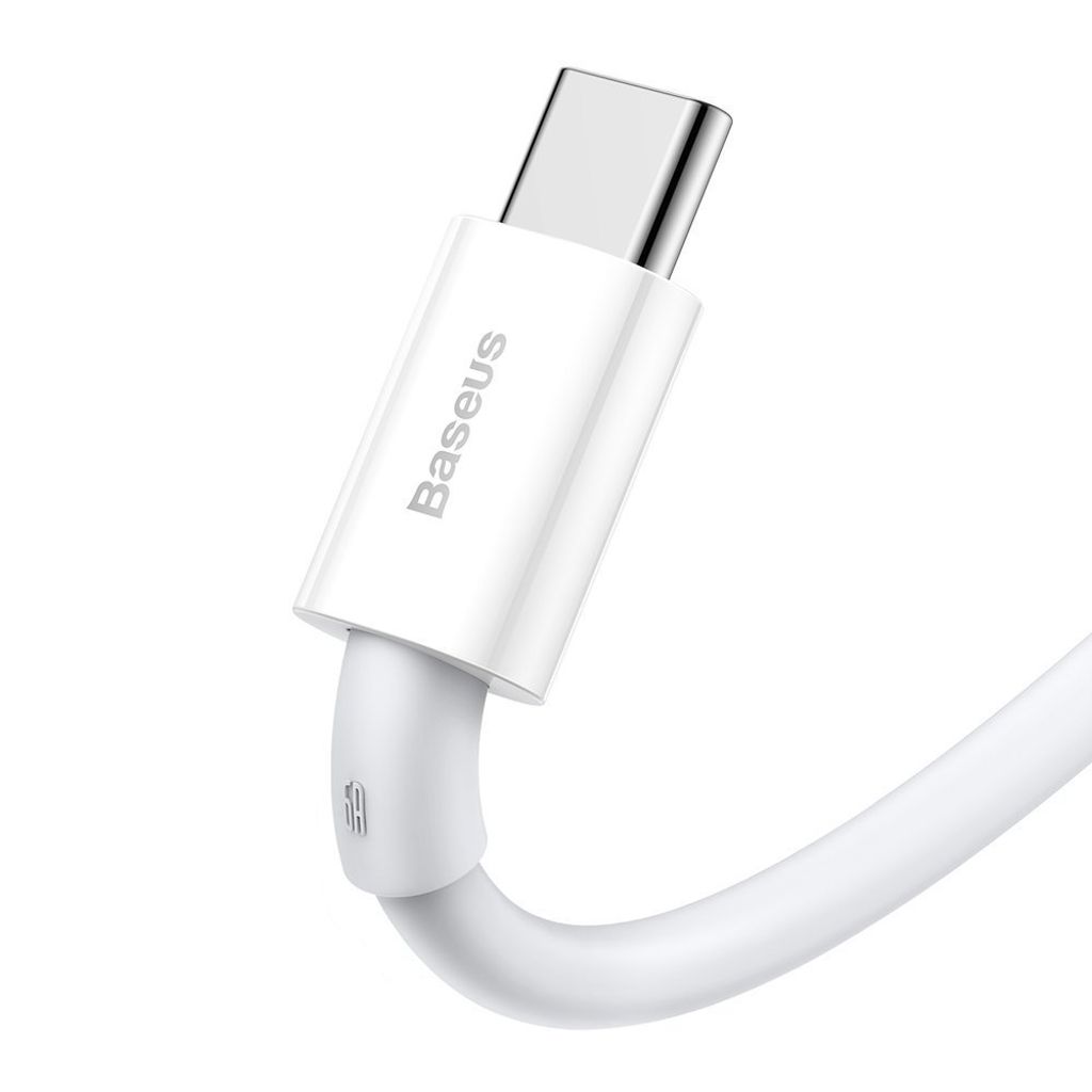 Baseus Superior USB-kaapeli 1 m, USB Type C, 66 W, valkoinen