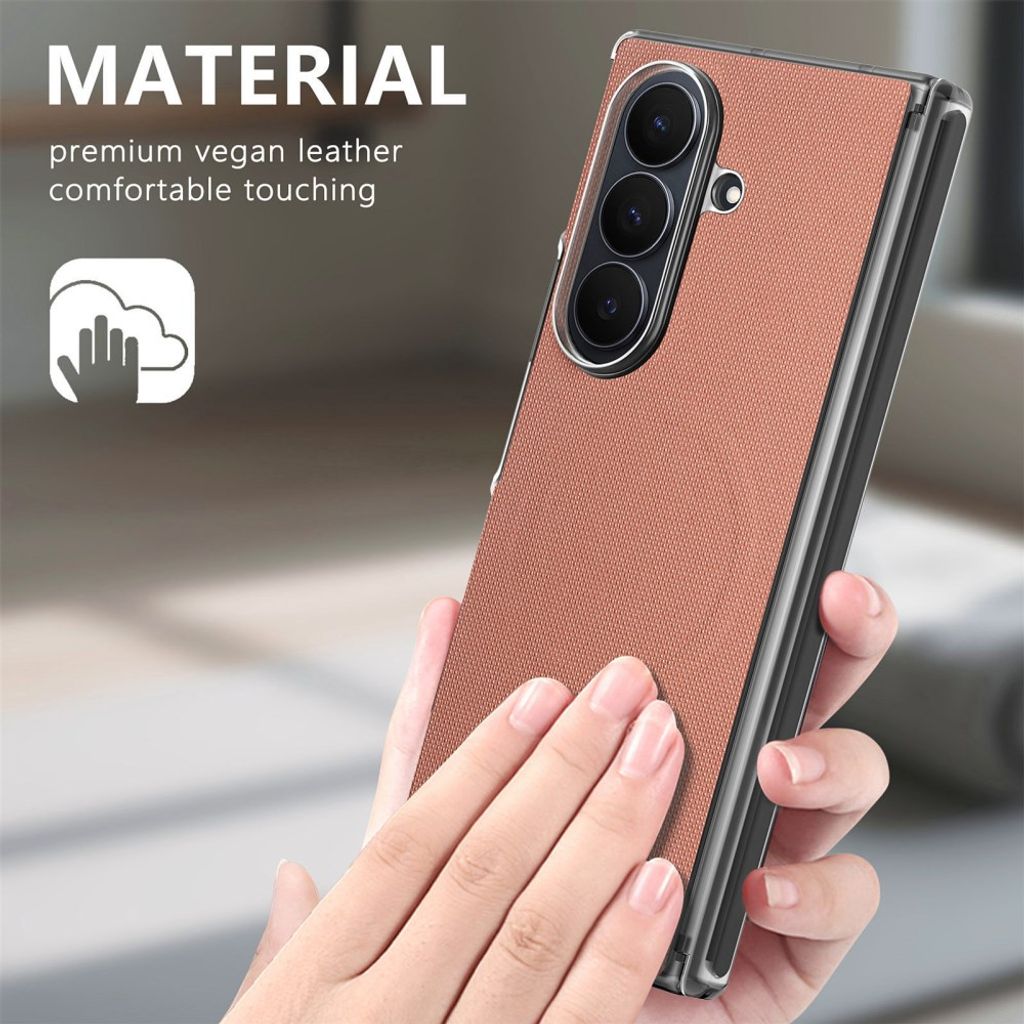 Samsung Galaxy Z Fold8 Ultra MagSafe Kuori PU-nahkaa - Ruskea