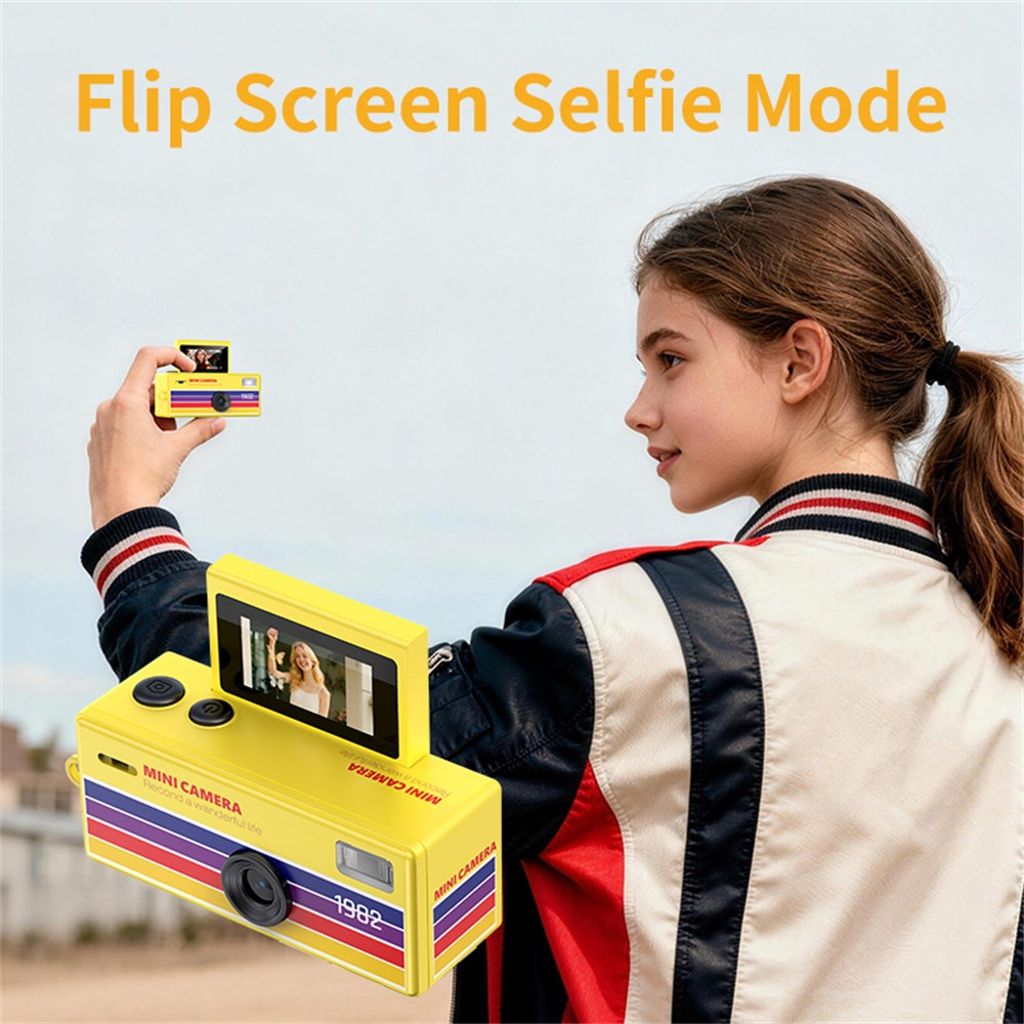 LK-030 Mini digitalkamera 720P HD med nyckelring och 0.96" display – Grön