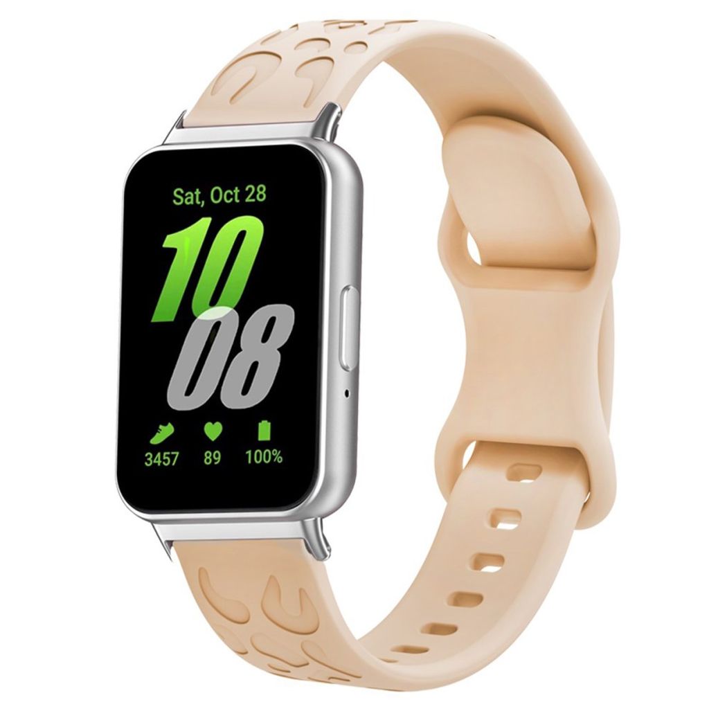 Samsung Galaxy Fit Urrem Leopard Silikone – Beige
