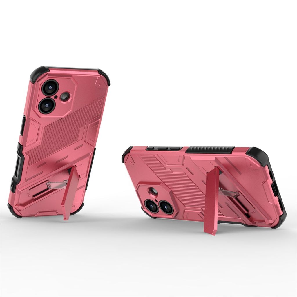 iPhone 17 Skal med Stativ - Rosa