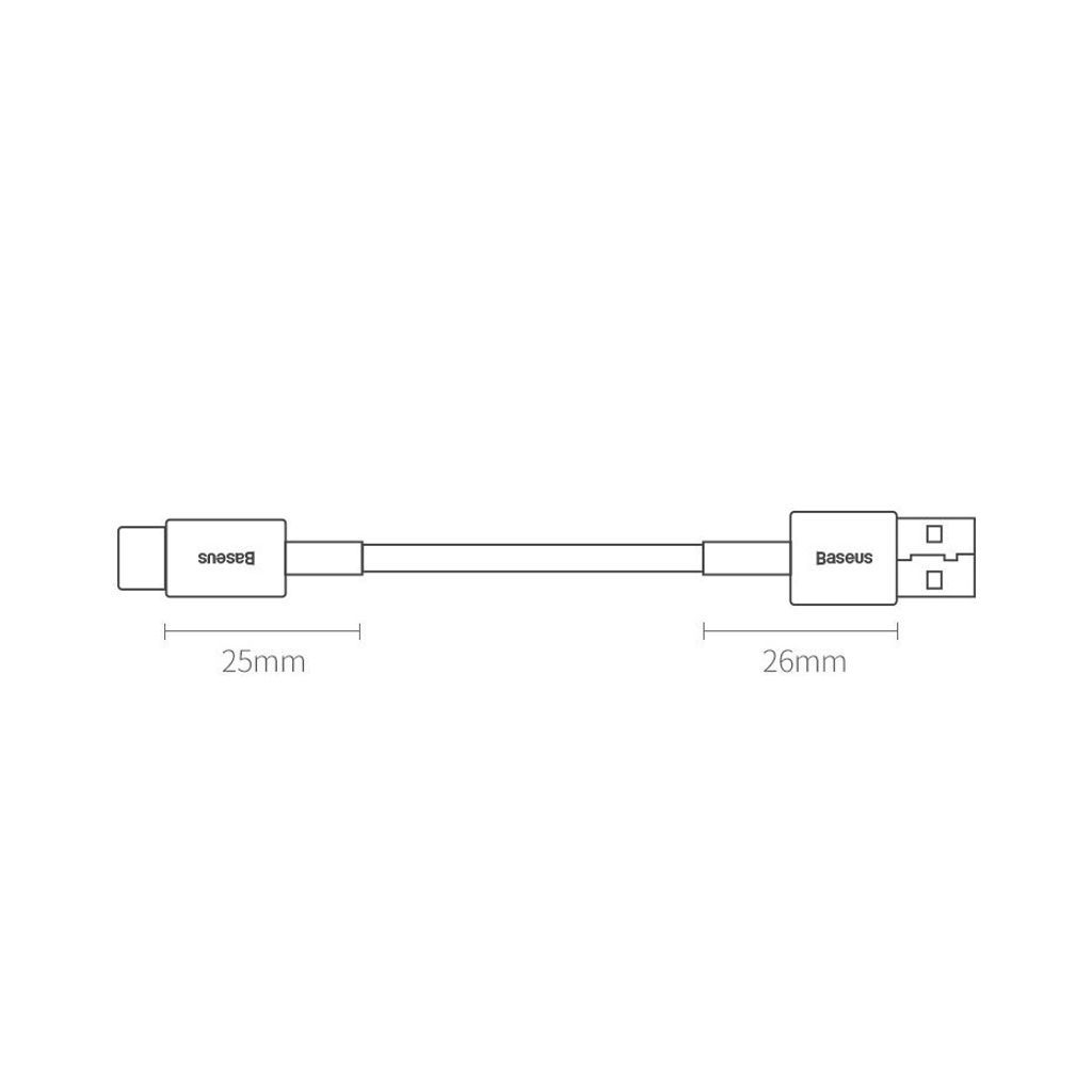 Baseus Superior USB til USB-C kabel 66 W 1 m sort – hurtigoplader & data