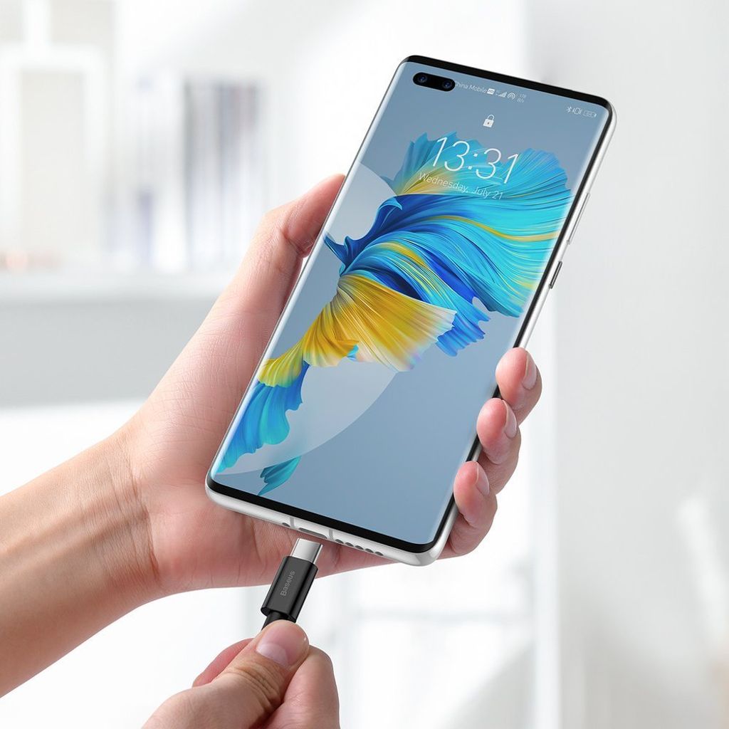 Baseus Superior USB til USB-C kabel 66 W 1 m sort – hurtigoplader & data