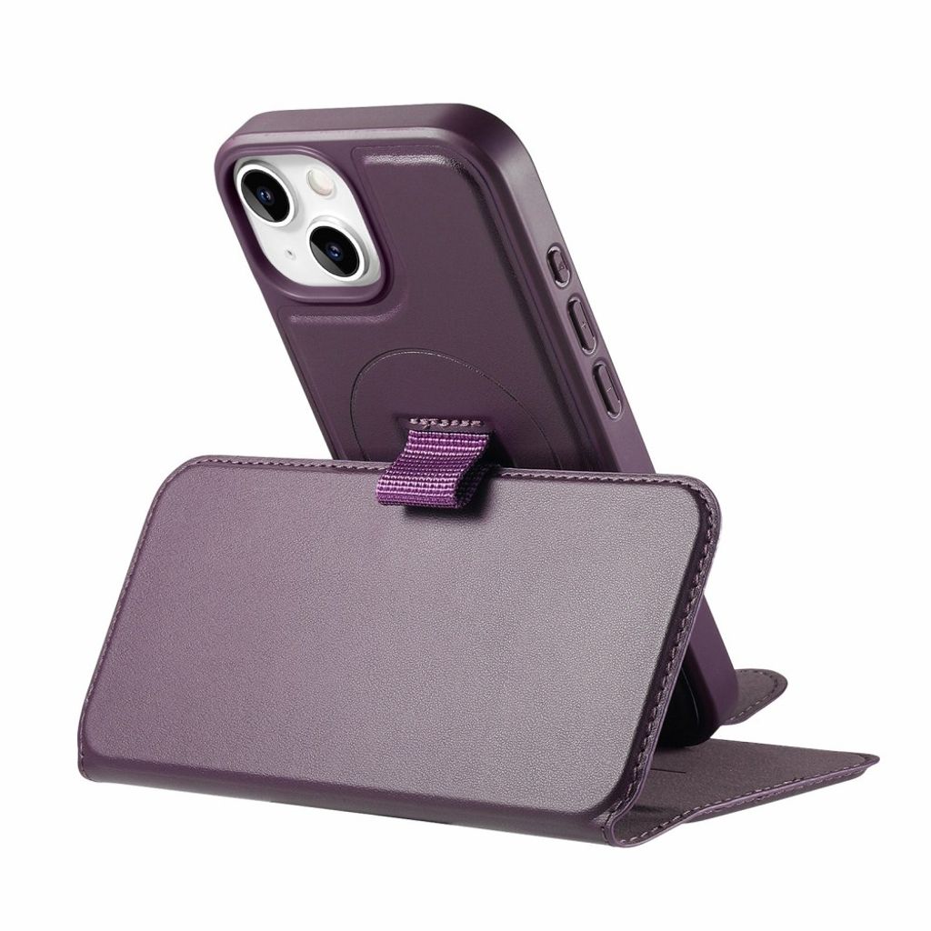 BETOPNICE iPhone 14 Plus MagSafe Cover med Aftagelig Kortholder - Lilla