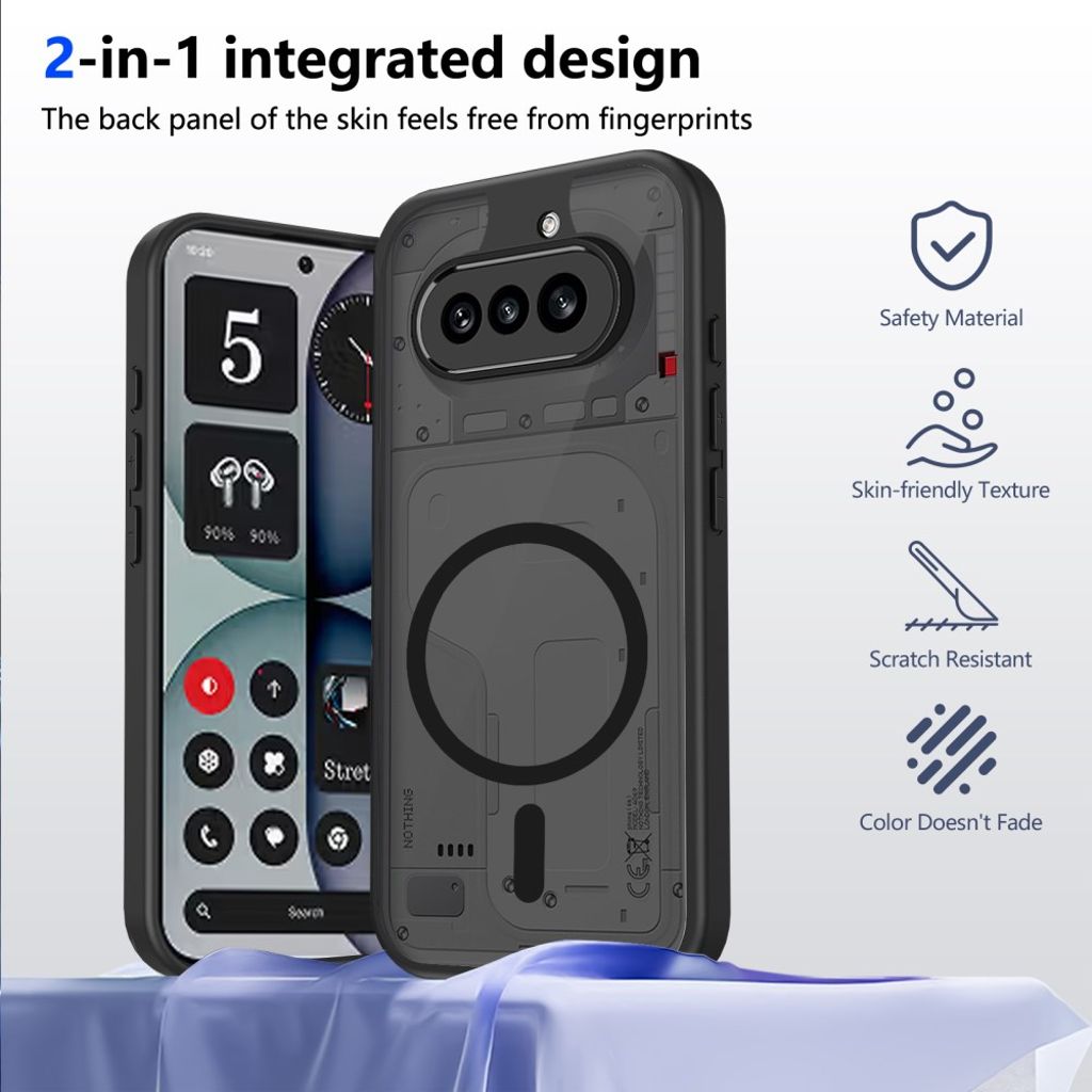 Nothing Phone (4a) MagSafe-kompatibelt Deksel - Svart