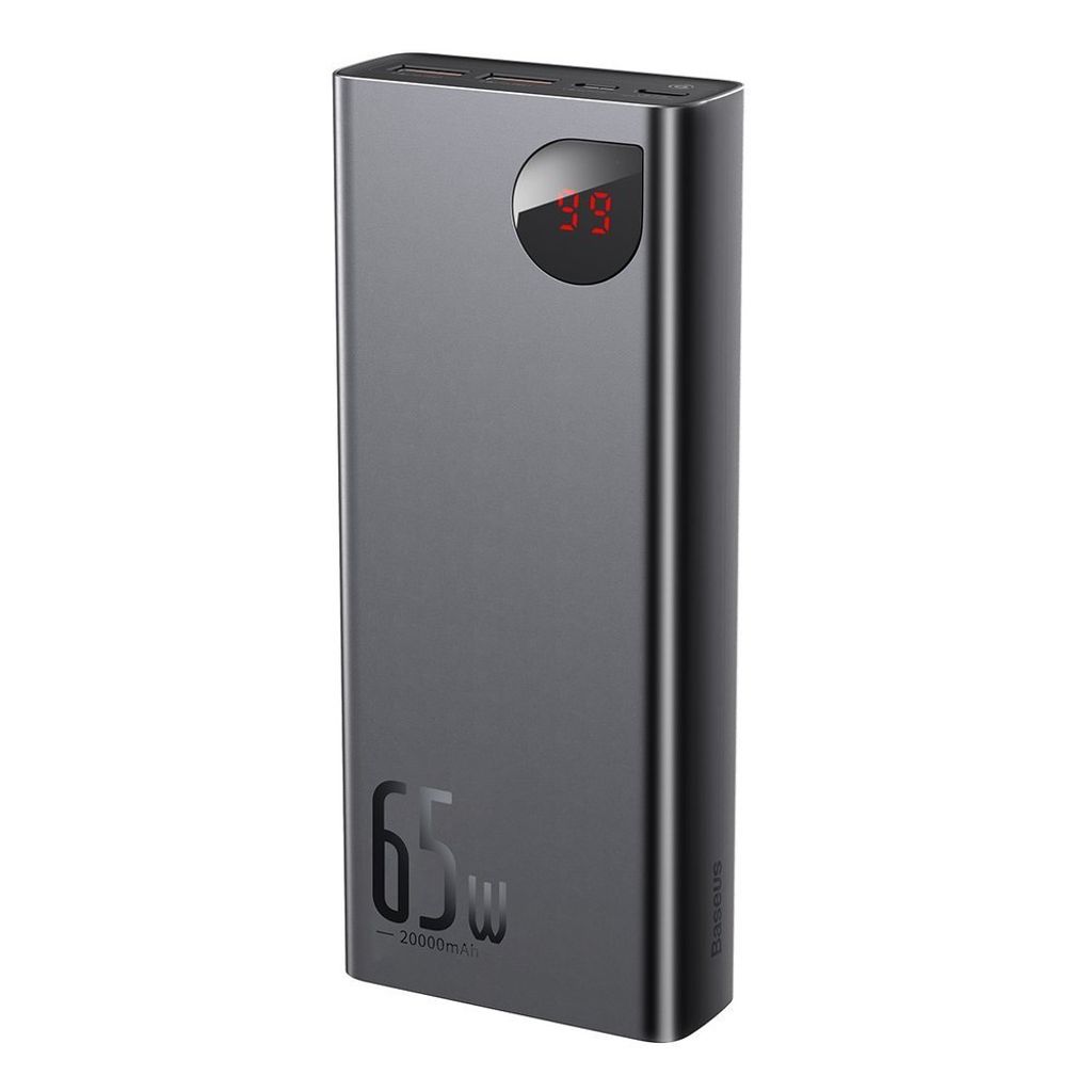 Baseus Adaman powerbank 20000mAh 65W – svart