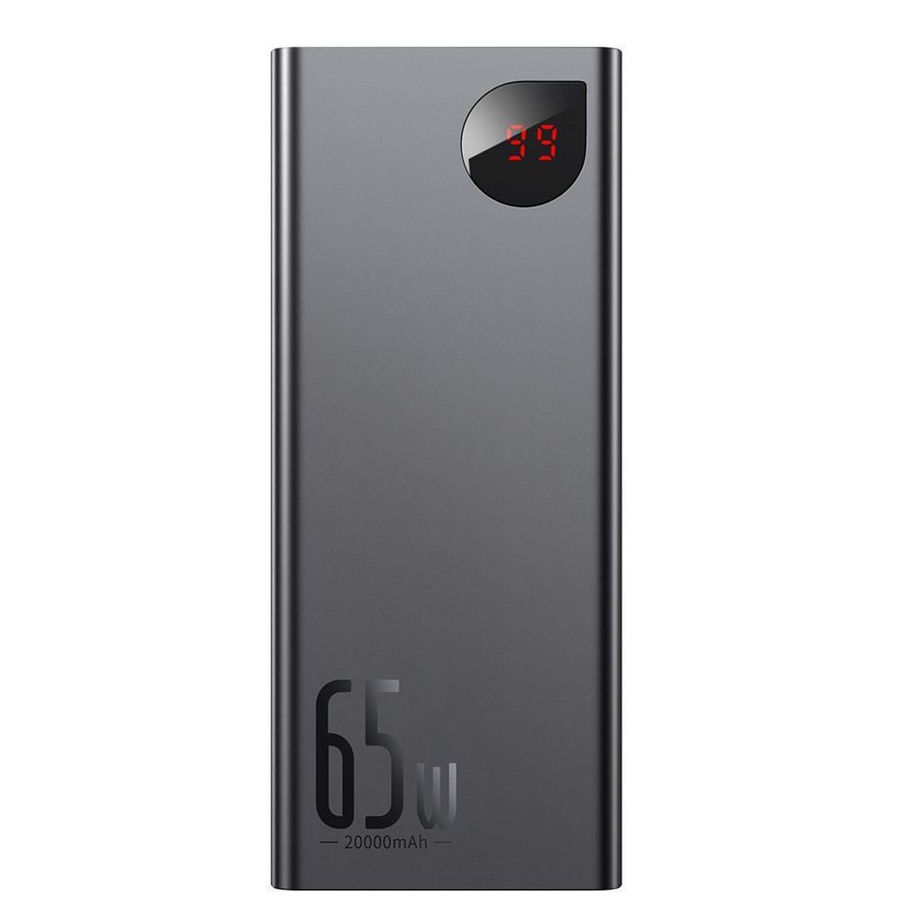 Baseus Adaman powerbank 20000mAh 65W – svart