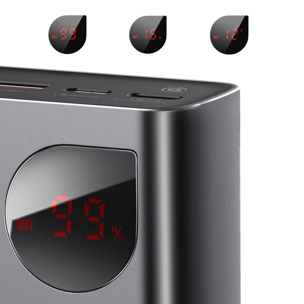 Baseus Adaman powerbank 20000mAh 65W – svart