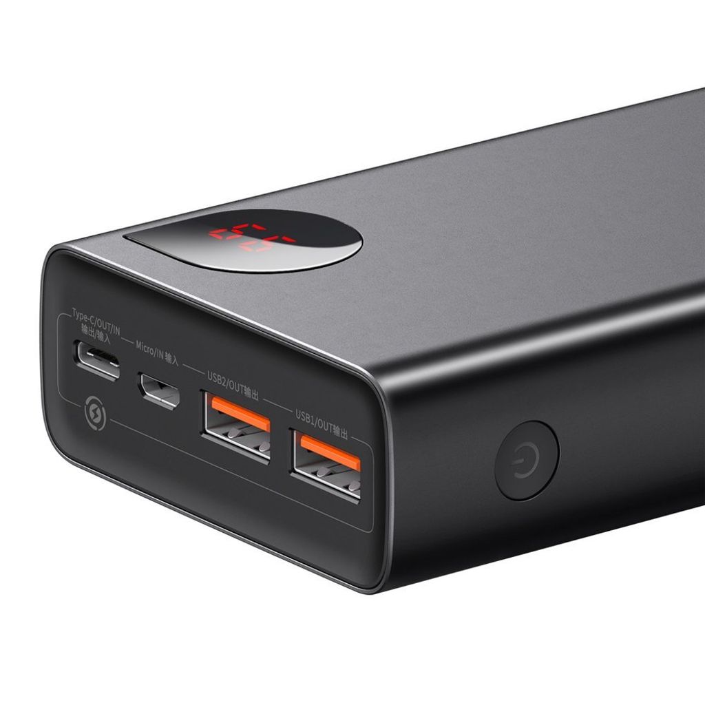 Baseus Adaman powerbank 20000mAh 65W – svart