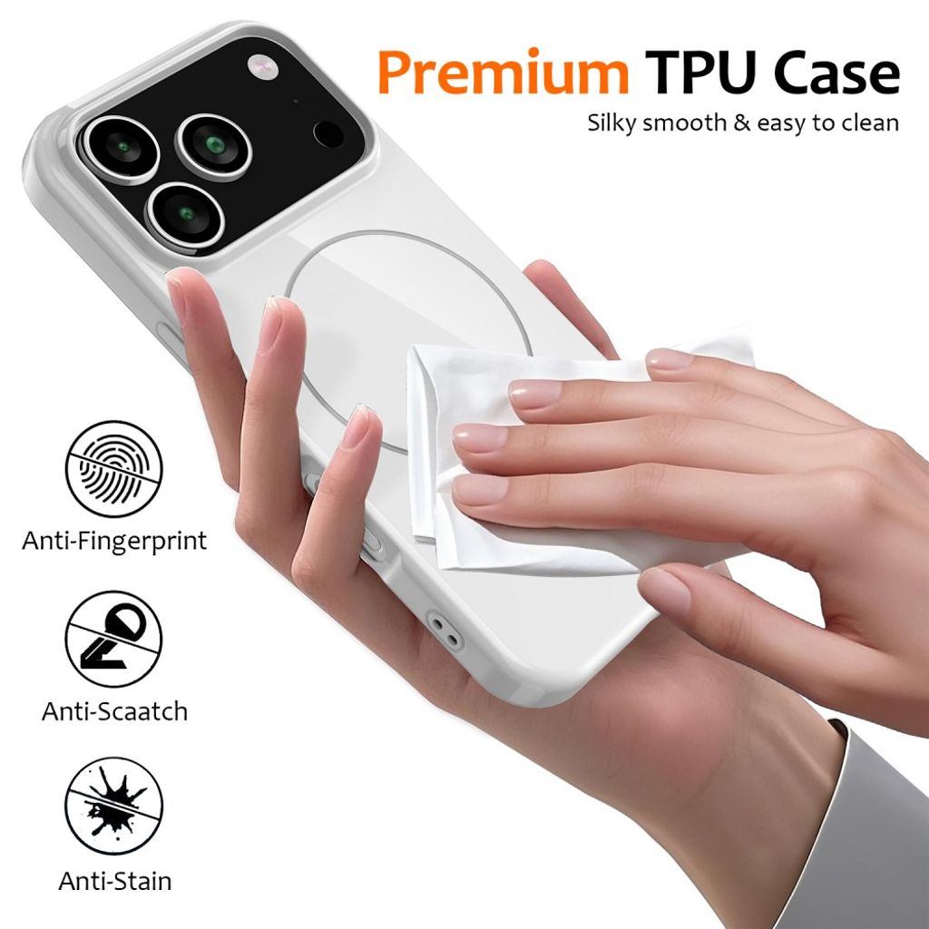iPhone 17 Pro Case with Carrying strap - White