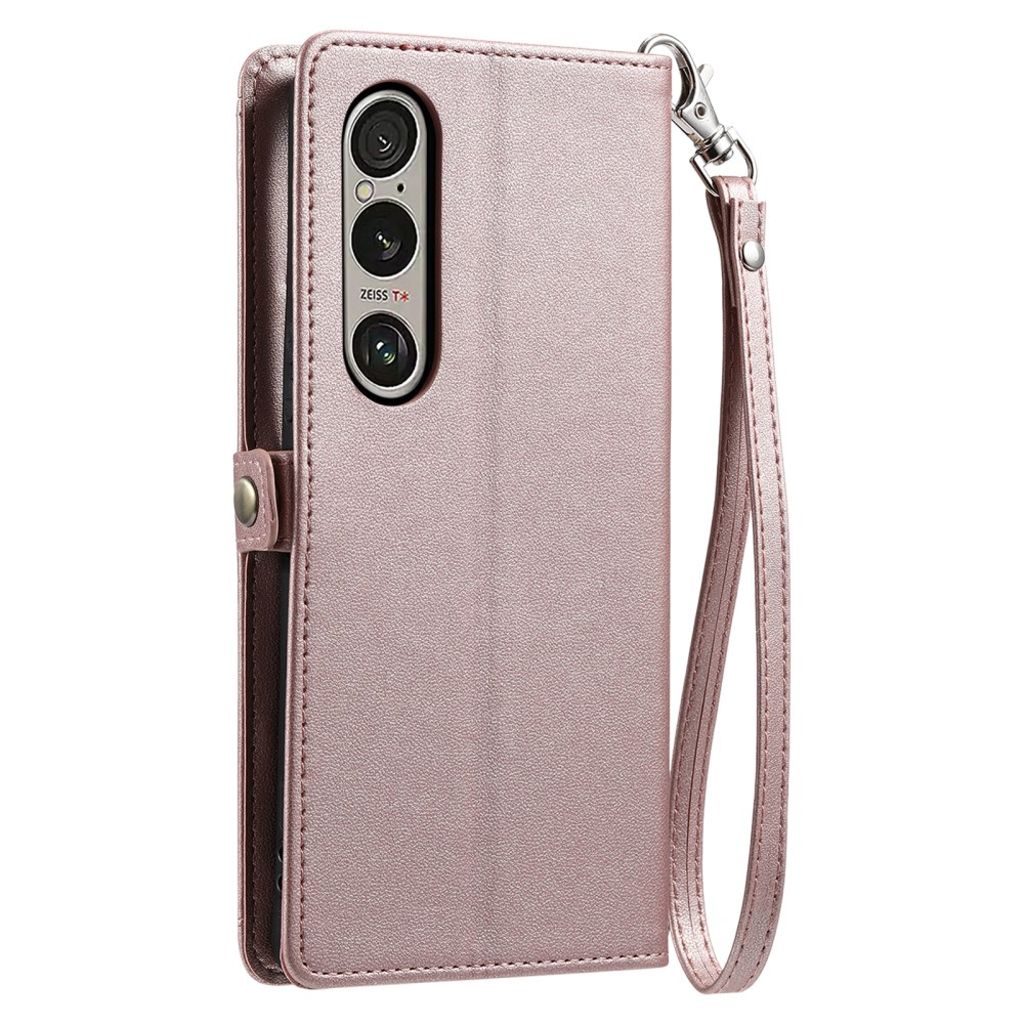 Sony Xperia 1 VII Fodral med Bärrem - Roséguld