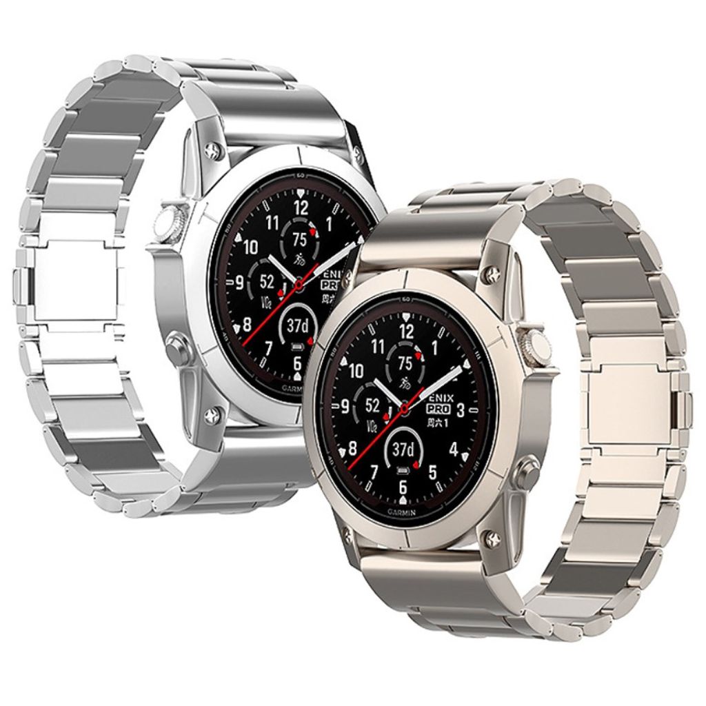 Garmin Fenix 7 etc. Klockarmband med magnetisk stängning - Silver